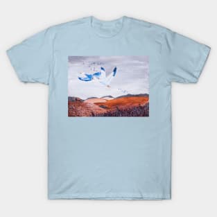 Geese over the farm T-Shirt